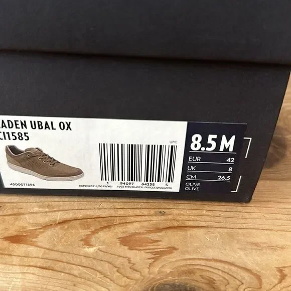 ROCKPORT ZADEN UBAL OX NEW IN BOX MENS SIZE 8.5 OLIVE COLOR - Picture 9 of 11